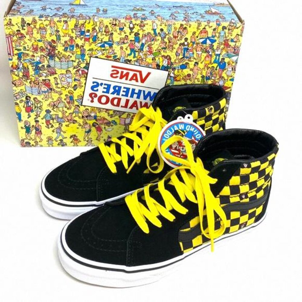 💖MEGA SALE💖VANS x Where's Waldo Sk8-Hi Checker VN0A32QG4UE Men's High Suede - Picture 8 of 9